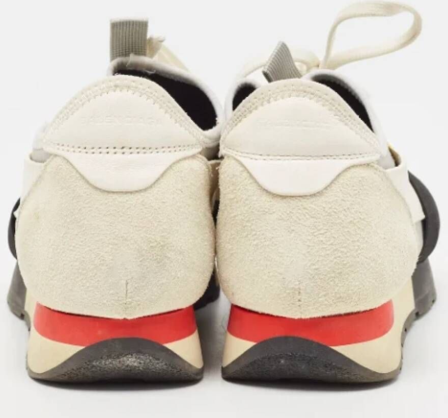 Balenciaga Vintage Pre-owned Leather sneakers White Dames