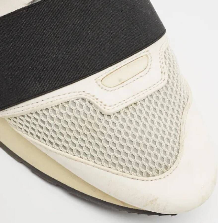 Balenciaga Vintage Pre-owned Leather sneakers White Dames