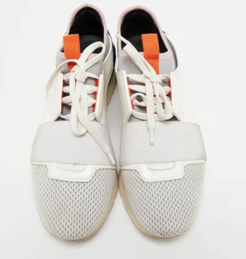 Balenciaga Vintage Pre-owned Leather sneakers White Dames