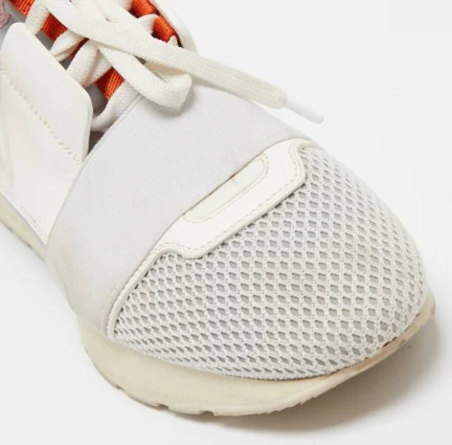 Balenciaga Vintage Pre-owned Leather sneakers White Dames