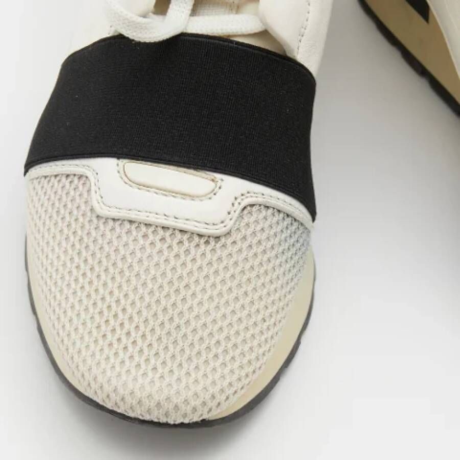 Balenciaga Vintage Pre-owned Leather sneakers White Dames