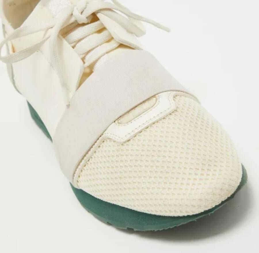 Balenciaga Vintage Pre-owned Leather sneakers White Dames