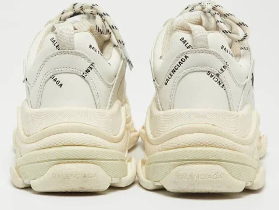 Balenciaga Vintage Pre-owned Leather sneakers White Dames