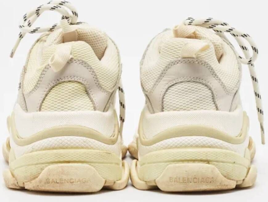 Balenciaga Vintage Pre-owned Leather sneakers White Dames