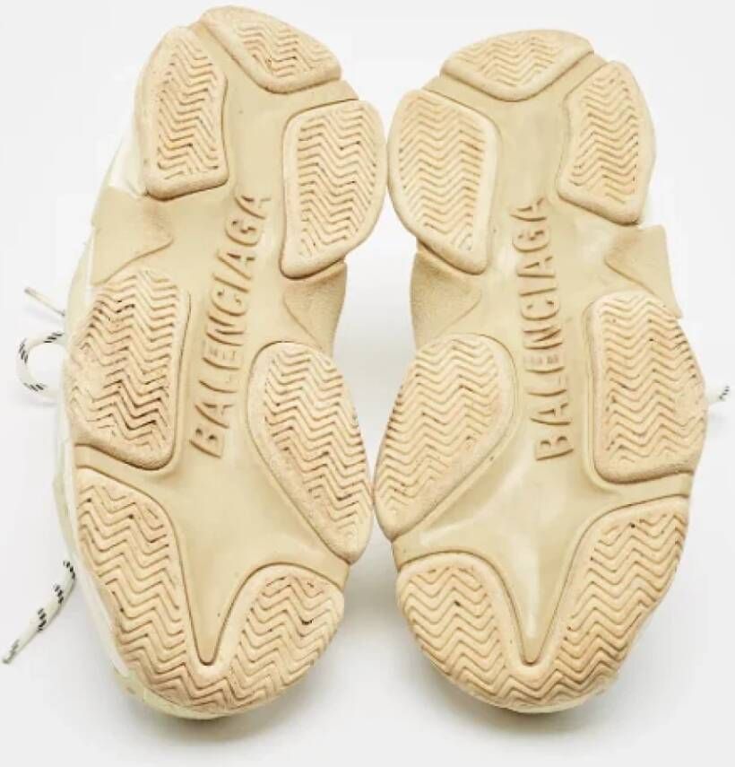 Balenciaga Vintage Pre-owned Leather sneakers White Dames