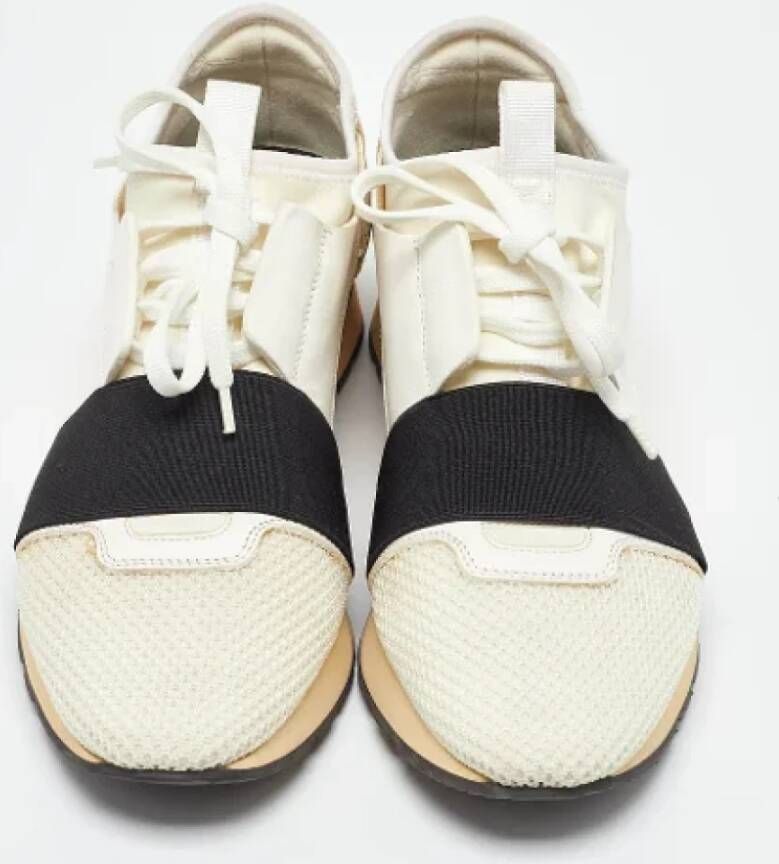 Balenciaga Vintage Pre-owned Leather sneakers White Dames