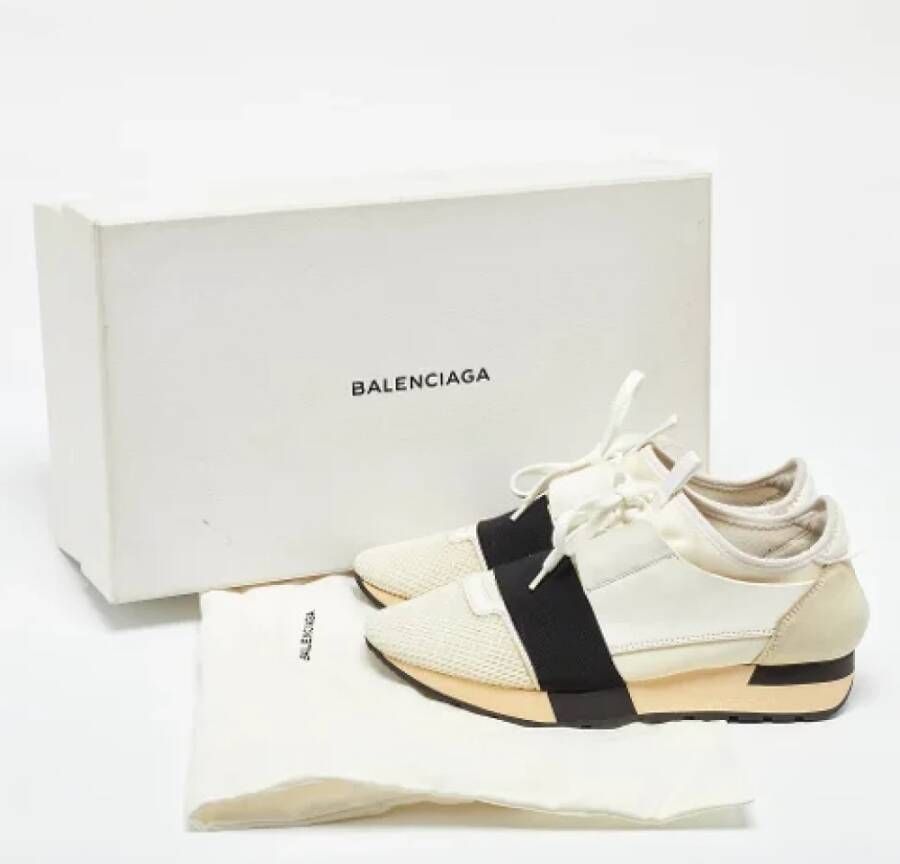 Balenciaga Vintage Pre-owned Leather sneakers White Dames