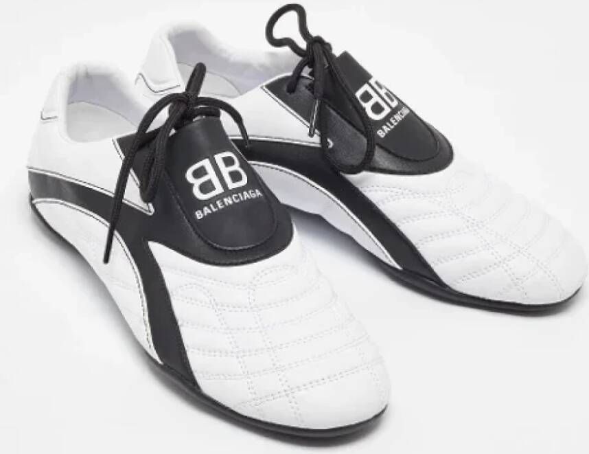 Balenciaga Vintage Pre-owned Leather sneakers White Dames