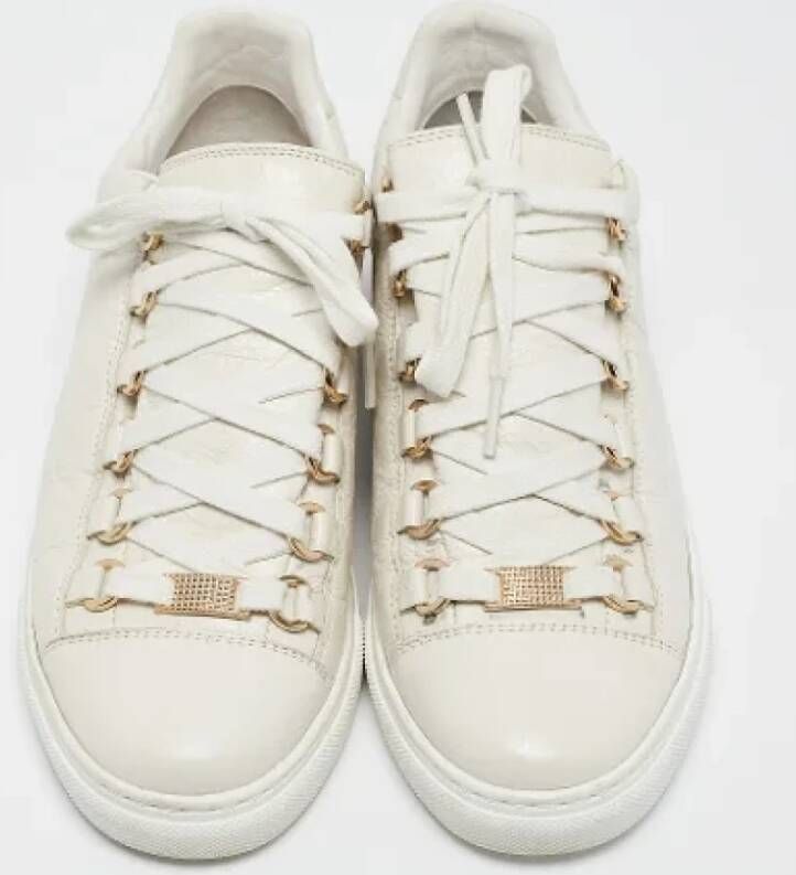 Balenciaga Vintage Pre-owned Leather sneakers White Dames