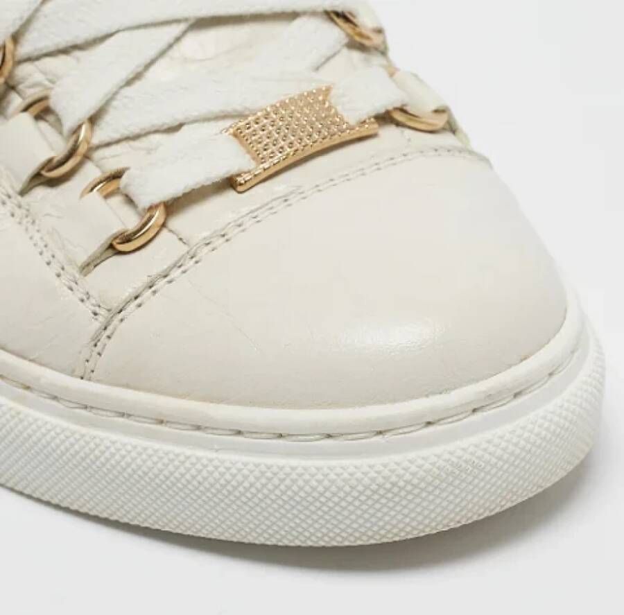 Balenciaga Vintage Pre-owned Leather sneakers White Dames