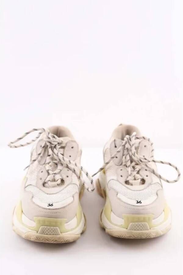 Balenciaga Vintage Pre-owned Leather sneakers White Dames
