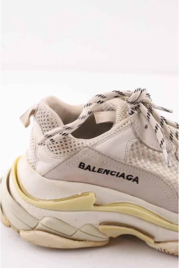 Balenciaga Vintage Pre-owned Leather sneakers White Dames