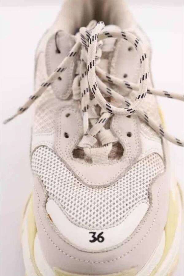 Balenciaga Vintage Pre-owned Leather sneakers White Dames