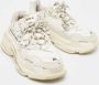Balenciaga Vintage Pre-owned Leather sneakers White Heren - Thumbnail 4