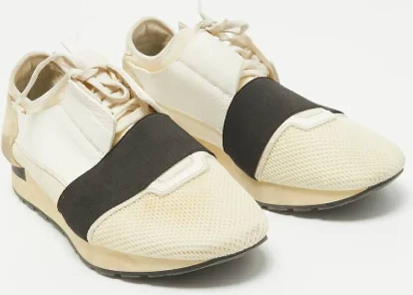 Balenciaga Vintage Pre-owned Leather sneakers White Heren