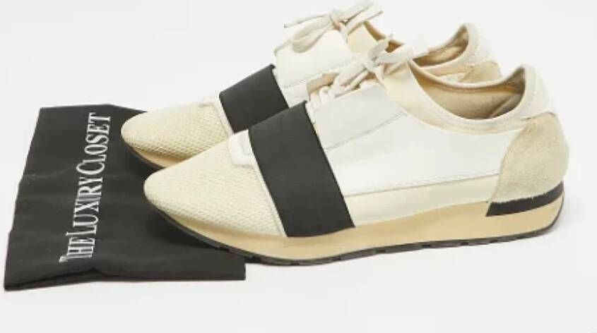 Balenciaga Vintage Pre-owned Leather sneakers White Heren