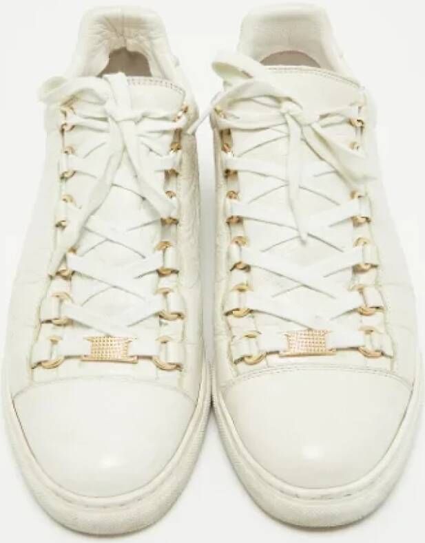 Balenciaga Vintage Pre-owned Leather sneakers White Heren