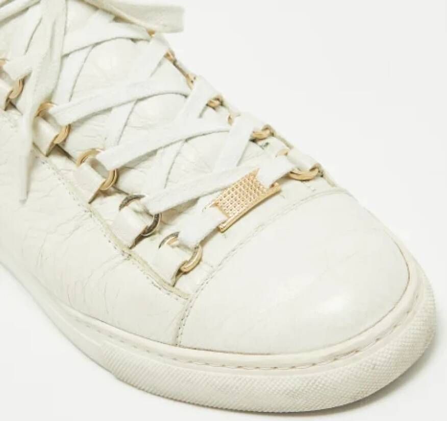 Balenciaga Vintage Pre-owned Leather sneakers White Heren