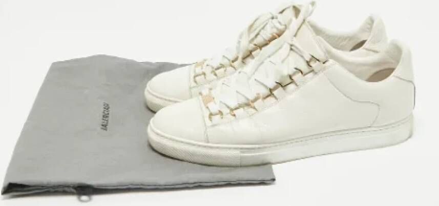 Balenciaga Vintage Pre-owned Leather sneakers White Heren
