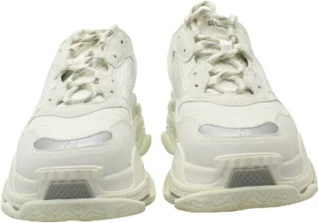 Balenciaga Vintage Pre-owned Leather sneakers White Heren