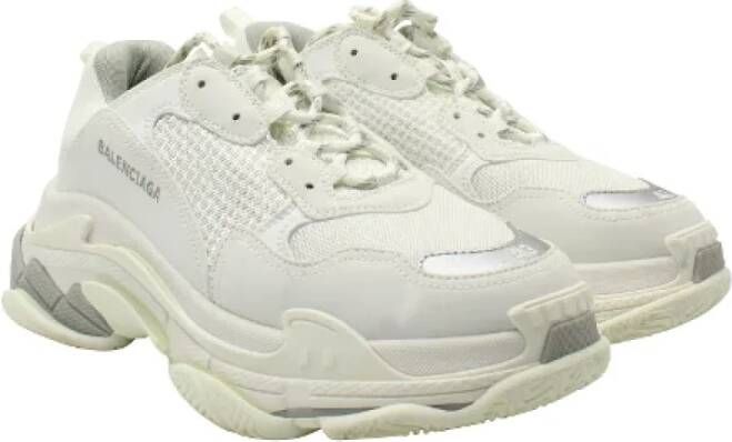 Balenciaga Vintage Pre-owned Leather sneakers White Heren