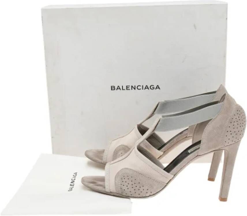 Balenciaga Vintage Pre-owned Mesh sandals Gray Dames