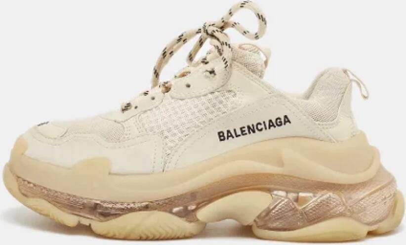 Balenciaga Vintage Pre-owned Mesh sneakers Beige Dames