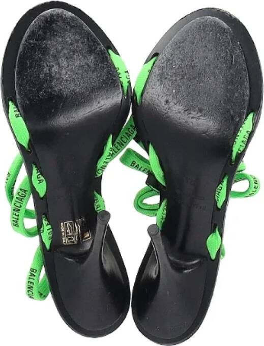 Balenciaga Vintage Pre-owned Nylon sandals Green Dames