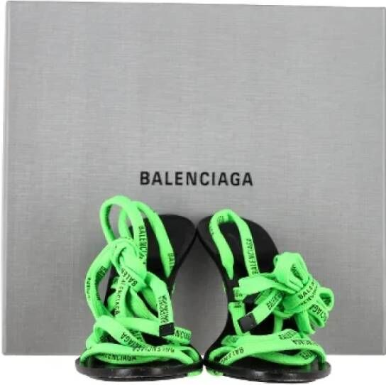 Balenciaga Vintage Pre-owned Nylon sandals Green Dames