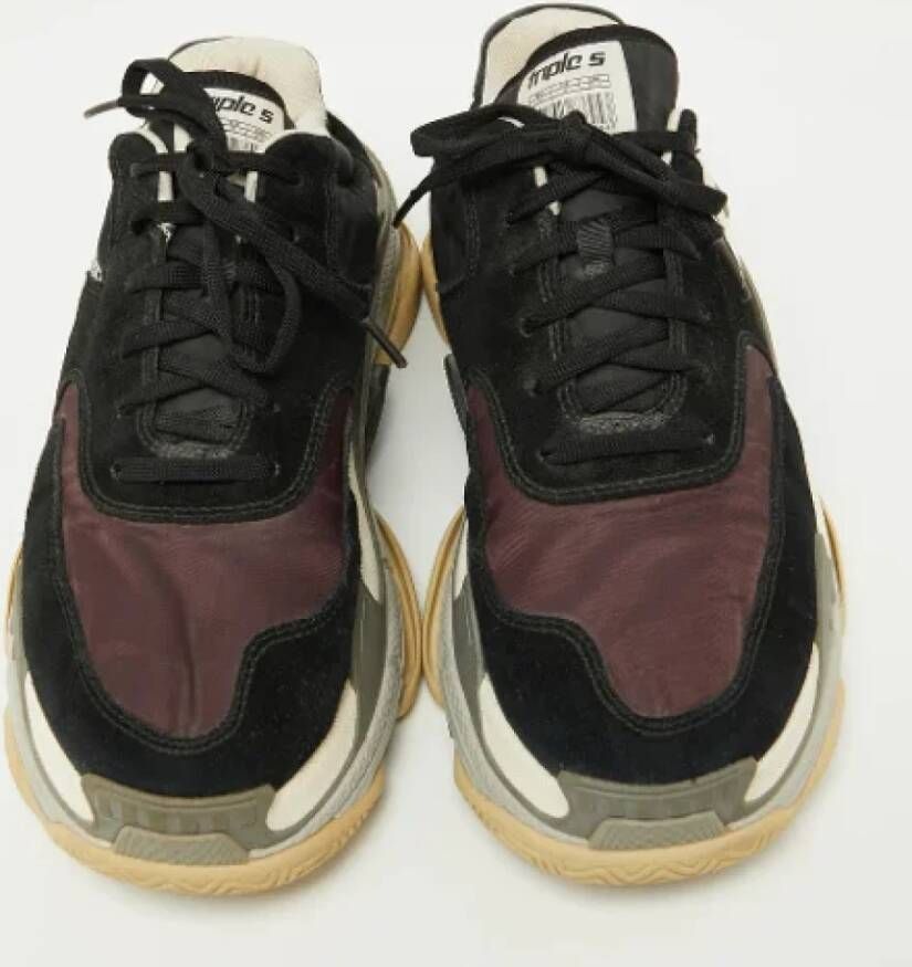 Balenciaga Vintage Pre-owned Nylon sneakers Black Heren
