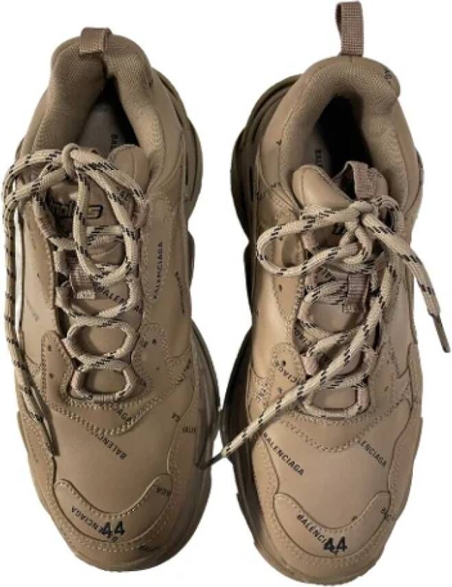 Balenciaga Vintage Pre-owned Plastic sneakers Beige Heren