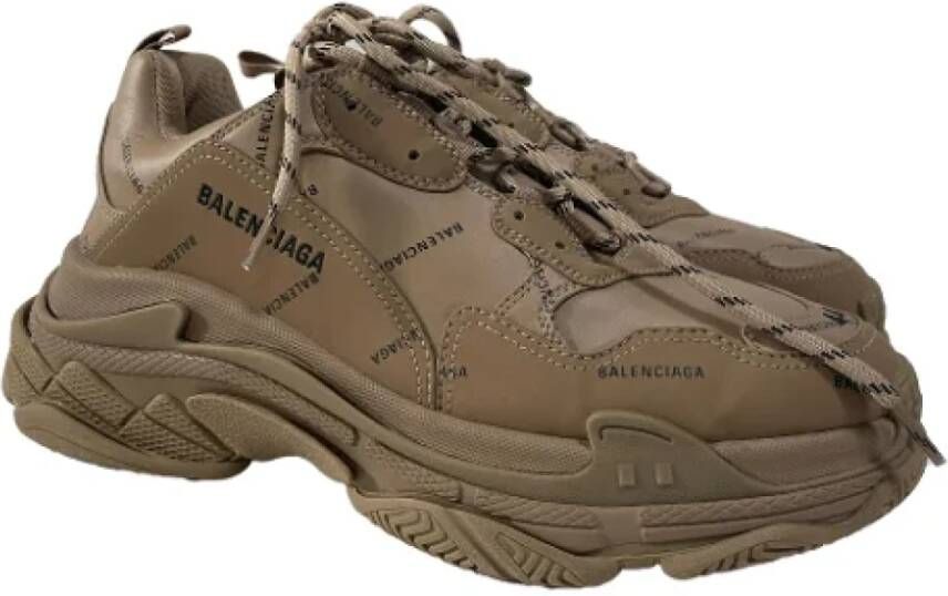Balenciaga Vintage Pre-owned Plastic sneakers Beige Heren