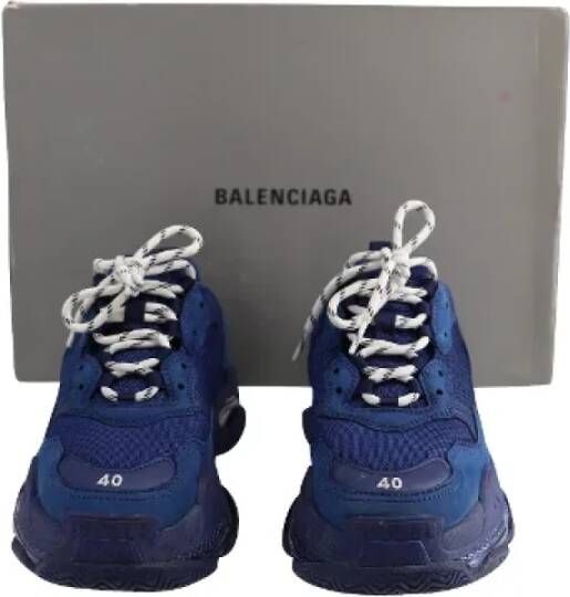 Balenciaga Vintage Pre-owned Plastic sneakers Blue Dames