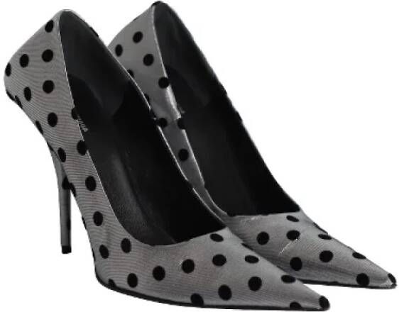 Balenciaga Vintage Pre-owned Polyester heels Gray Dames