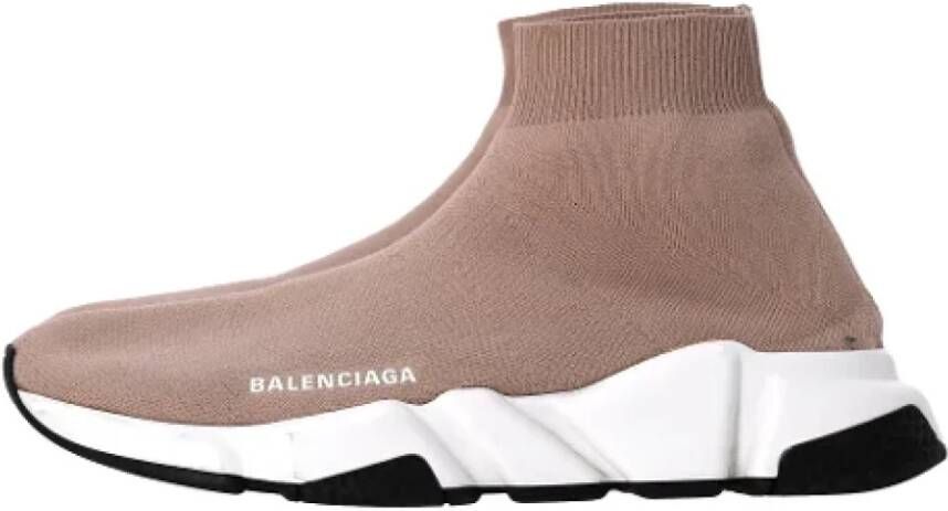 Balenciaga Vintage Pre-owned Polyester sneakers Beige Dames