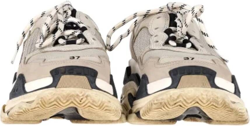 Balenciaga Vintage Pre-owned Polyester sneakers Beige Dames