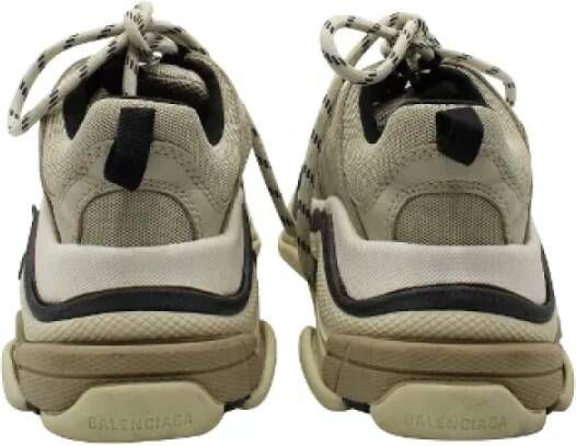 Balenciaga Vintage Pre-owned Polyester sneakers Beige Dames