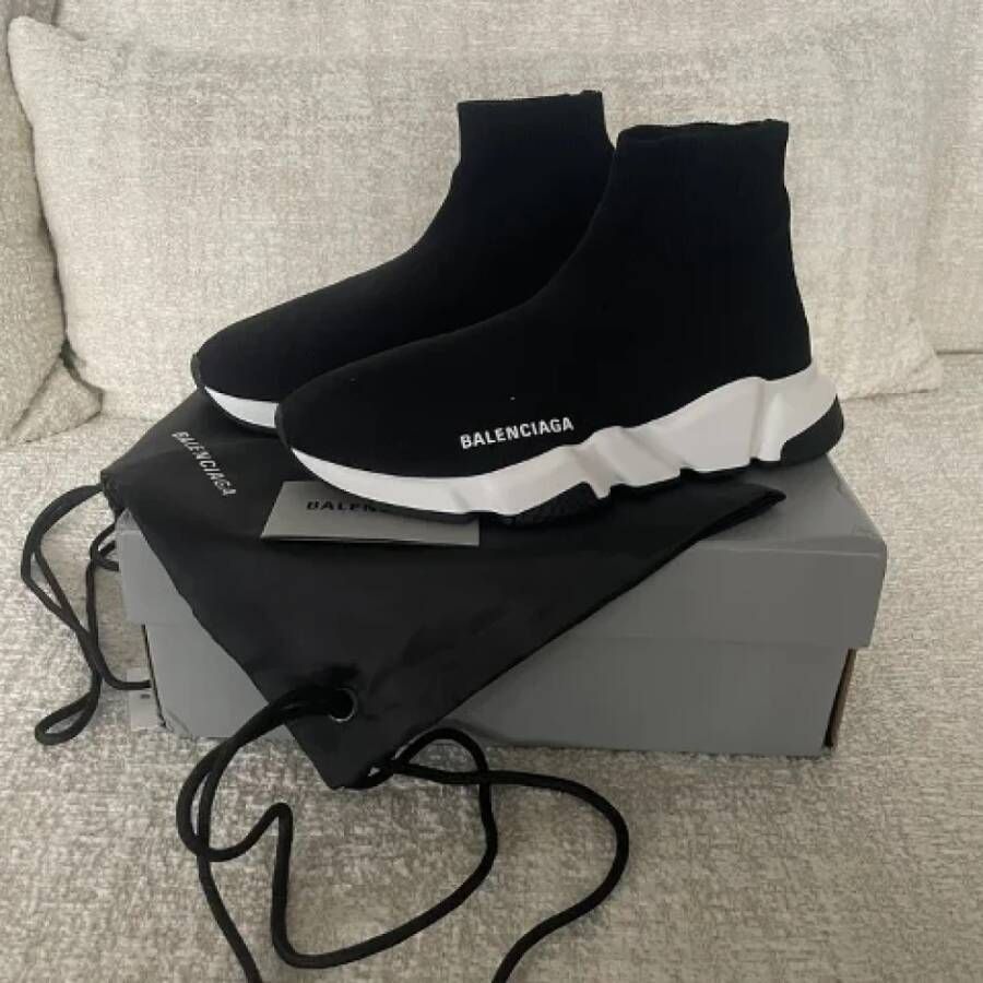 Balenciaga Vintage Pre-owned Polyester sneakers Black Dames