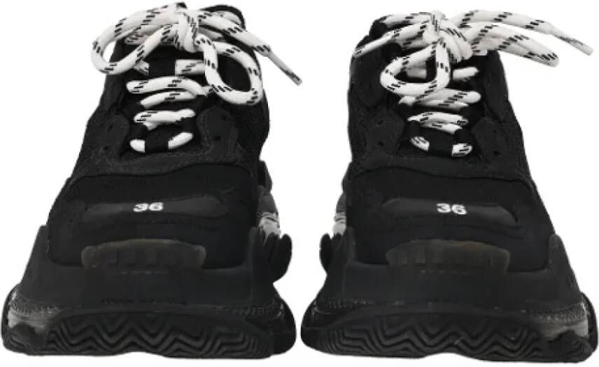 Balenciaga Vintage Pre-owned Polyester sneakers Black Dames