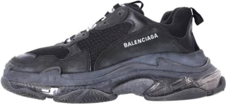 Balenciaga Vintage Pre-owned Polyester sneakers Black Heren