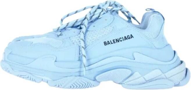Balenciaga Vintage Pre-owned Polyester sneakers Blue Dames