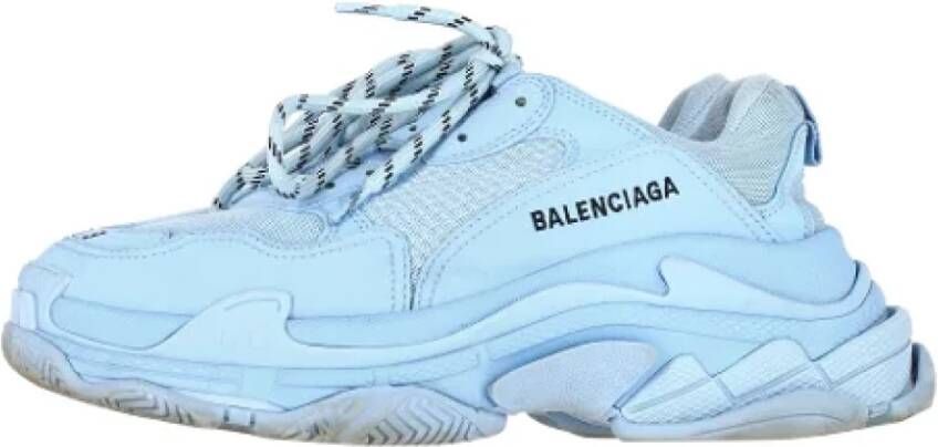 Balenciaga Vintage Pre-owned Polyester sneakers Blue Dames