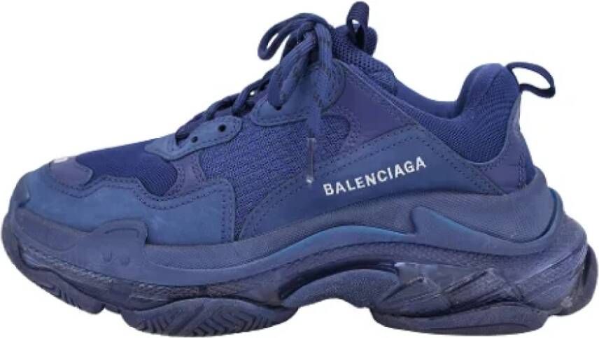 Balenciaga Vintage Pre-owned Polyester sneakers Blue Dames