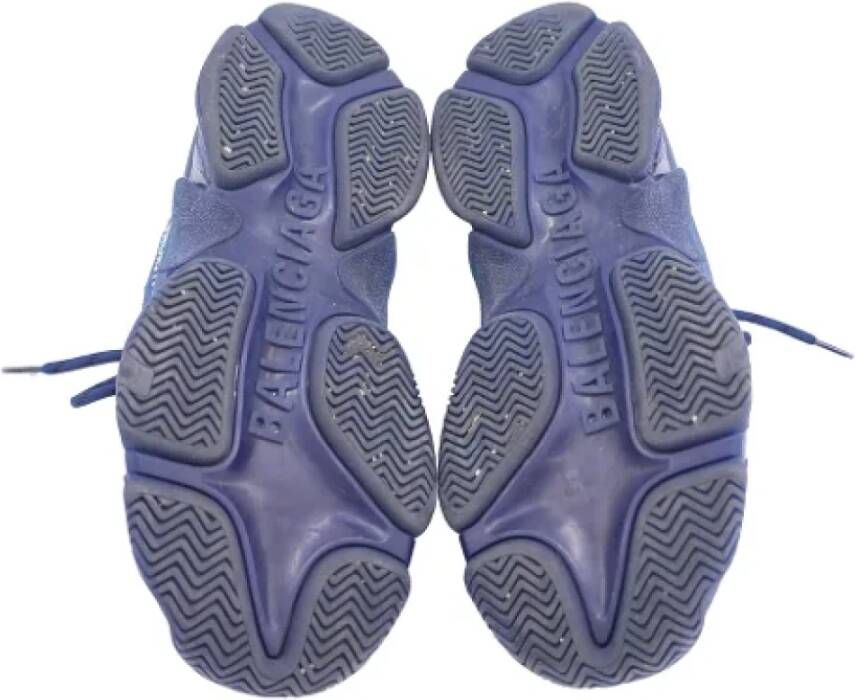 Balenciaga Vintage Pre-owned Polyester sneakers Blue Dames