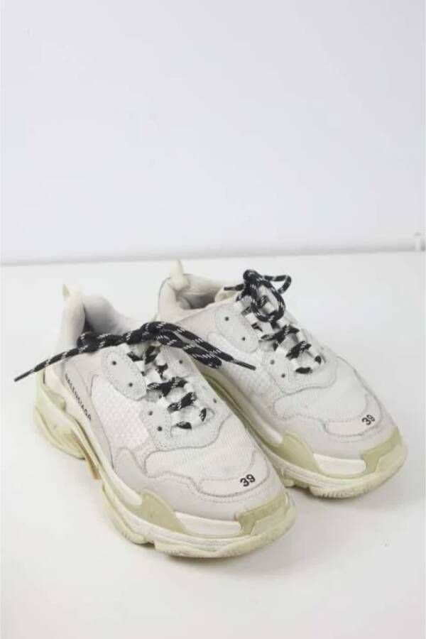 Balenciaga Vintage Pre-owned Polyester sneakers White Dames