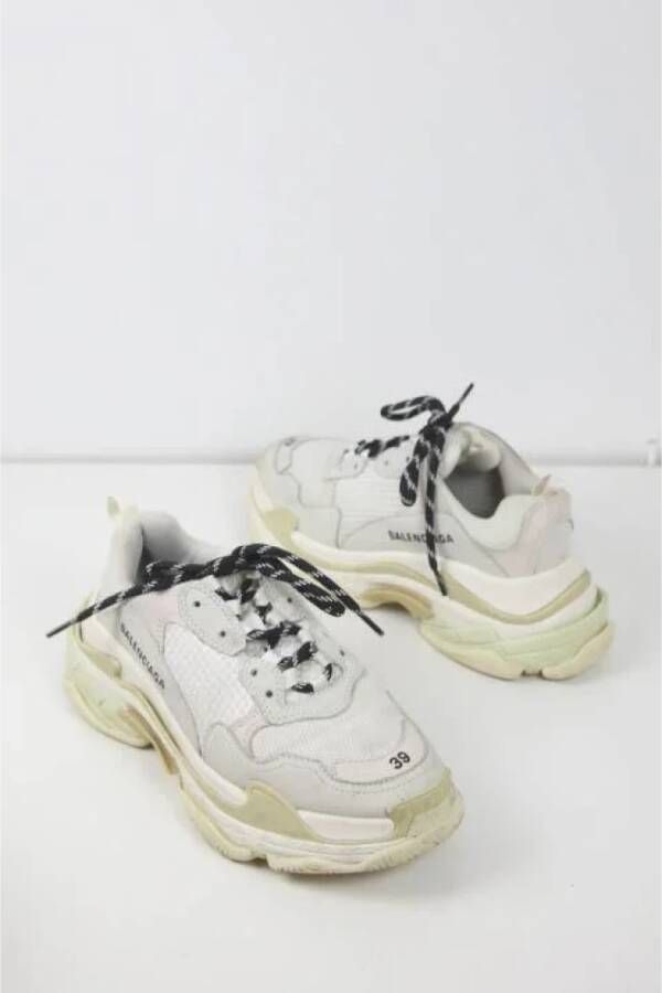 Balenciaga Vintage Pre-owned Polyester sneakers White Dames