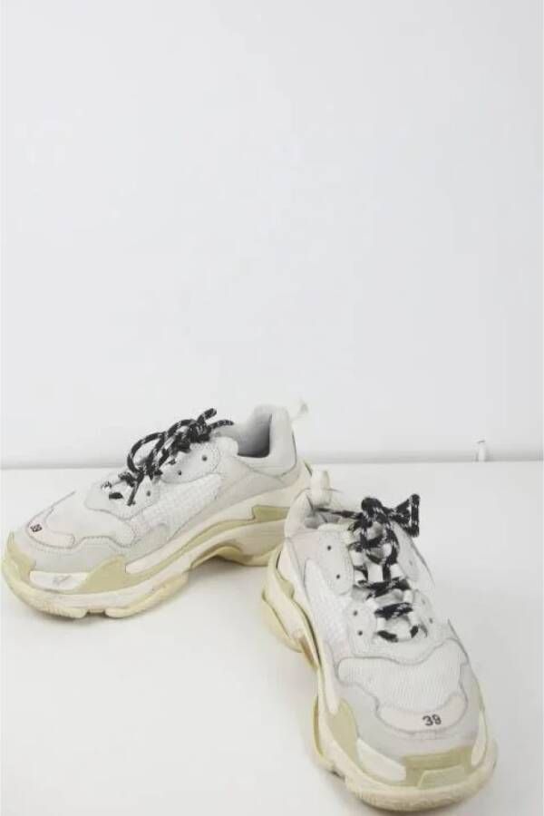 Balenciaga Vintage Pre-owned Polyester sneakers White Dames