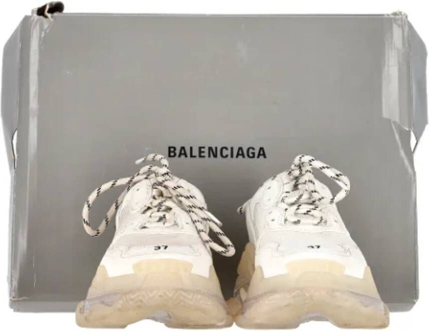 Balenciaga Vintage Pre-owned Polyester sneakers White Dames