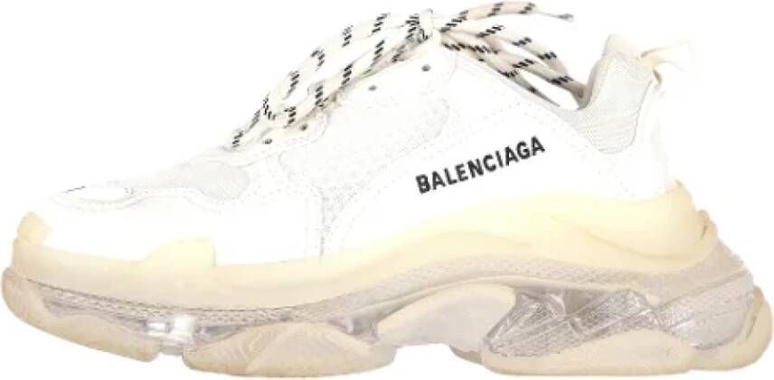 Balenciaga Vintage Pre-owned Polyester sneakers White Dames