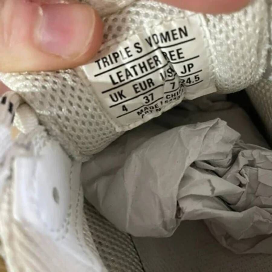 Balenciaga Vintage Pre-owned Polyester sneakers White Dames
